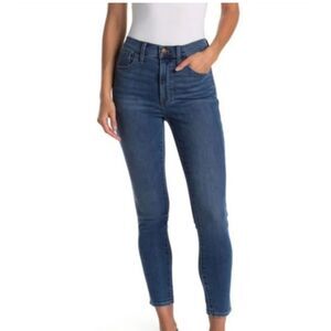 Madewell 10" High Rise Skinny Jeans Women’s 29T Tall Dark Wash Stretch Denim